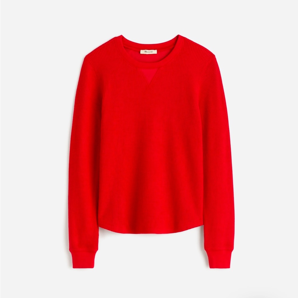 Madewell waffle knit raglan tee